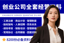 创业公司全套经营管理资料包-资料包