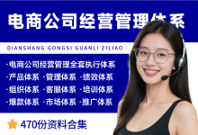 电商公司经营管理执行体系全套工具包-资料包